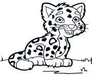 Coloriage bebe guepard