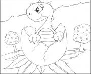 Coloriage bebe dinosaure