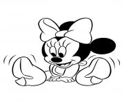 Coloriage bebe minnie