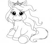 Coloriage de bebe licorne