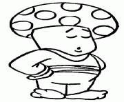 Coloriage Toad le champignon