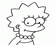 Coloriage Lisa Simpson