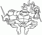 Coloriage Tortues Ninja 002