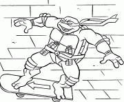 Coloriage Tortues Ninja 006