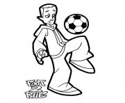 Coloriage foot de rue