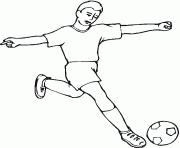 Coloriage joueur de football