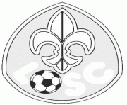 Coloriage foot logo Lille LOSC