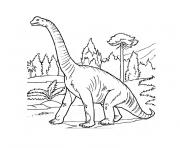 Coloriage volcan dinosaure