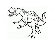 Coloriage dinosaure tyrannosaure