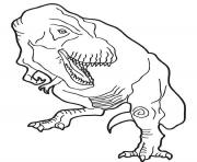 Coloriage dinosaure rex