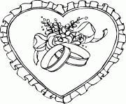 Coloriage st valentin coeur pour la St Valentin