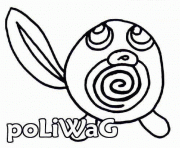 Coloriage pokemon 060 Poliwag 2