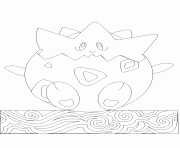 Coloriage pokemon 175 Togepi 2