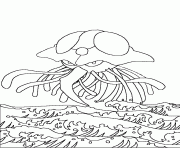 Coloriage pokemon 073 Tentacruel