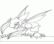 Coloriage pokemon 123 Scyther