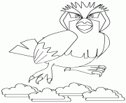 Coloriage pokemon 016 pidgey