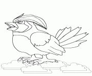 Coloriage pokemon 017 pidgeotto