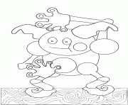 Coloriage pokemon 122 Mr Mime