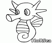 Coloriage pokemon 116 Horsea