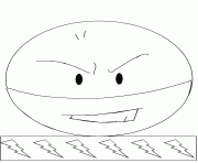 Coloriage pokemon 101 Electrode