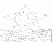 Coloriage pokemon 120 Staryu