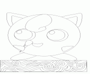 Coloriage pokemon 039 Jigglypuff