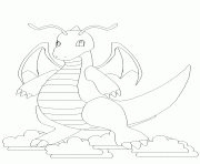 Coloriage pokemon 149 Dragonite bis