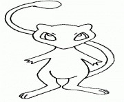 Coloriage pokemon 151 Mew bis