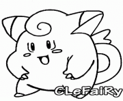 Coloriage pokemon 035 clefairy 2