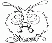 Coloriage pokemon 048 Venonat 2