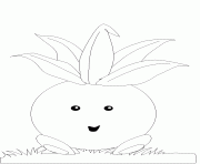 Coloriage pokemon 043 Oddish