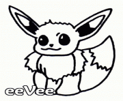 Coloriage pokemon 133 Eevee