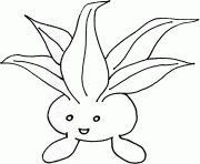 Coloriage pokemon 043 Oddish 2