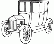 Coloriage voiture antique