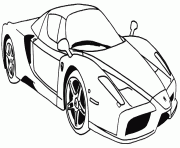 Coloriage dessin ferrari