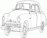 Coloriage voiture des annees 60