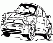 Coloriage voiture porsche