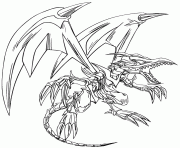 Coloriage dragon en acier