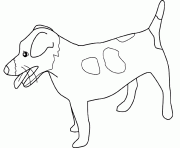 Coloriage dessin chien jack russell terrier