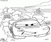 Coloriage cars dans le desert