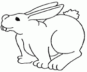 Coloriage lapin en chocolat