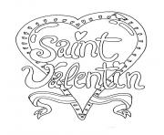 Coloriage dessin saint valentin 24