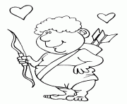 Coloriage dessin saint valentin 129