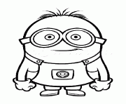 Coloriage dessin minion portrait