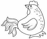 Coloriage paques coloriage d une poule