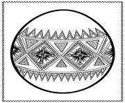 Coloriage oeuf de paques mandala adulte