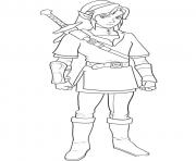 Coloriage dessin zelda 12