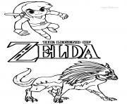 Coloriage dessin zelda 45