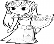 Coloriage dessin zelda 75