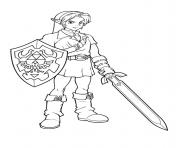 Coloriage dessin zelda 1